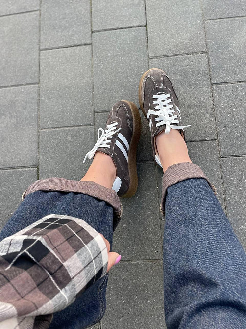 Tamei Кеды женские Tamei св.шоколад замша натуральная размер 36-41 (2710-10-32) (5804) Коломия - фото 7