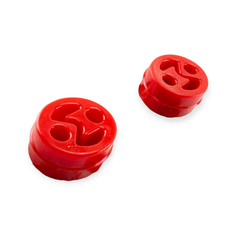 Резинки глушителя газель-бизнес (овал.) красные 2шт. крепления Мукачево - изображение 1