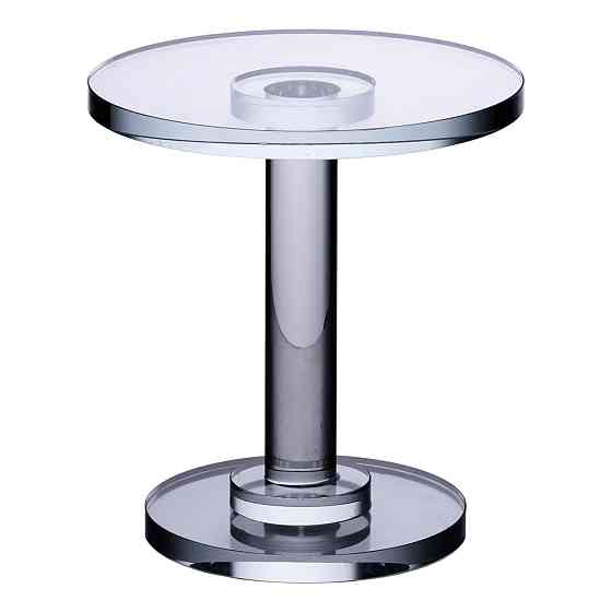 Тортівниця скляна на ніжці 12×13.5 см кругла стійка для торта, капкейків HP-4-69L Коломыя