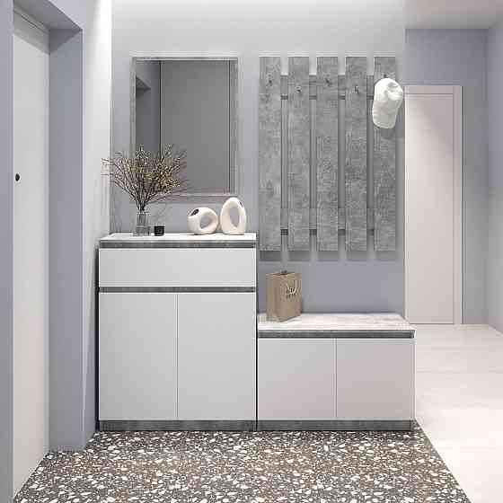 Передпокій VAYS, комплект у передпокій №2 Бетон-Білий фасад Львів