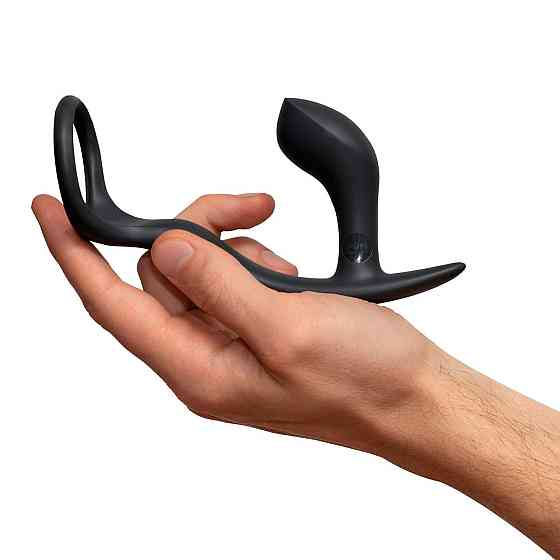 Анальная пробка с эрекционным кольцом Fun Factory BOOTIE RING slate Sex Aura Киев