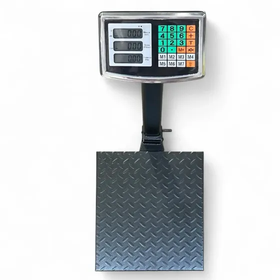 Ваги електронні торгові 150 кг 30×40 см з підсвічуванням, металевий корпус, платформа нерж. сталь Одеса