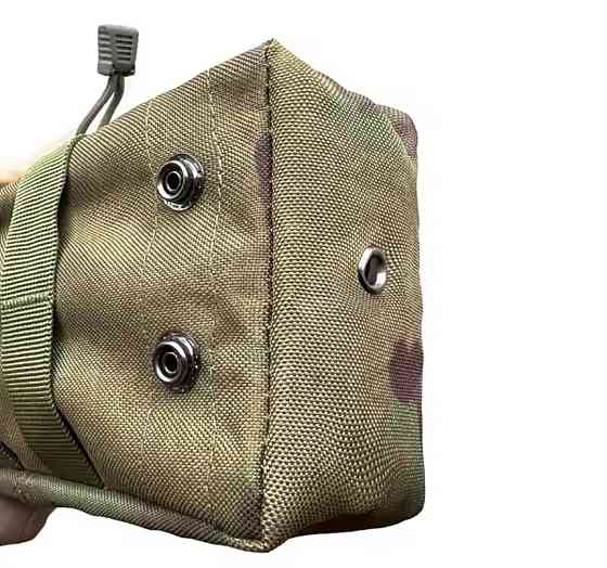 Мужская тактическая камуфляжная поясная сумка 1 карман 21 на 11 см зеленый камуфляжный Киев