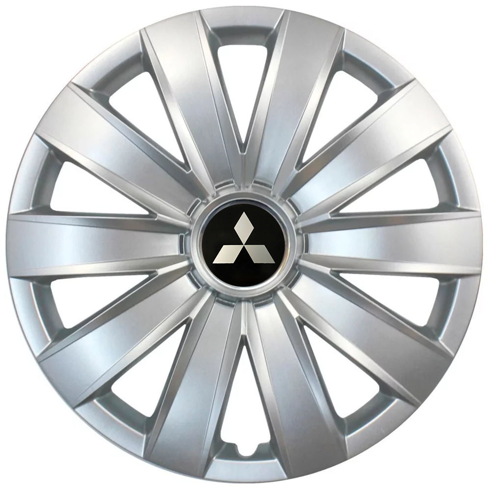 Автомобільні модельні ковпаки R14 Mitsubishi 226 4шт, SJS, сріблясті Київ - фото 1