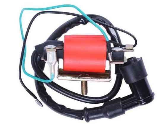 Катушка зажигания на мопед Альфа, с надсвечником Мукачево