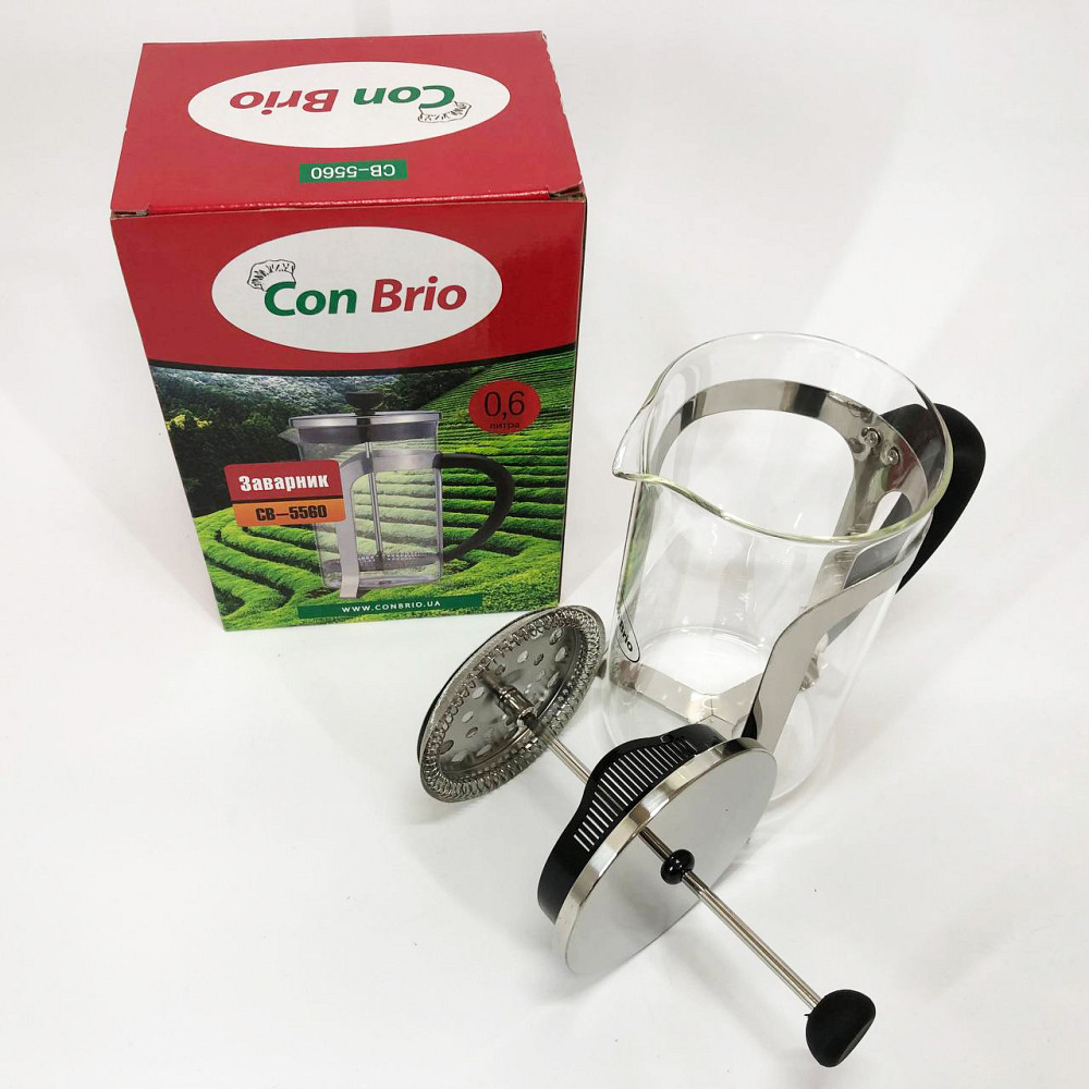 Френч-пресс красивый Con, Френч-пресс из хорошего материала, Эксклюзивные заварочные чайники WO-94 Львов - изображение 6