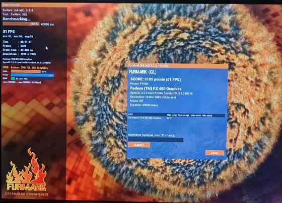 Відеокарта: RX480 8Gb.Сстанання ідеальне! Київ