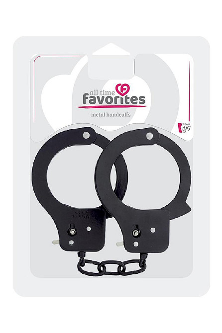 Наручники металеві Dream toys BondX cuffs, чорні Sex Aura Київ - фото 3