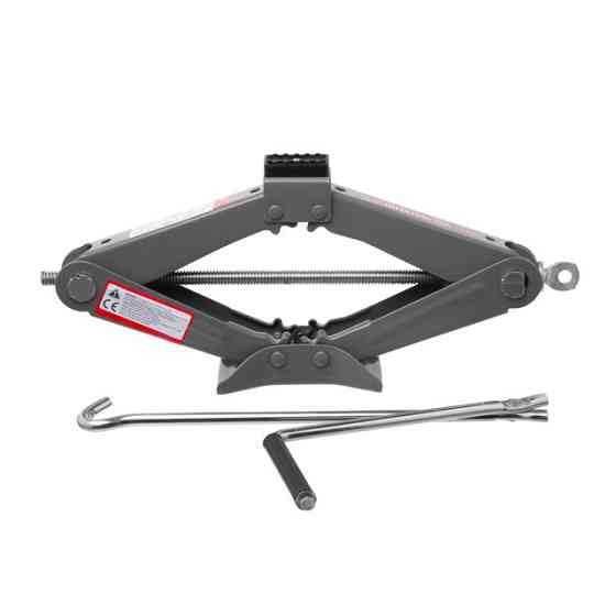 Домкрат INTERTOOL GT0182, механічний ромбоподібний 1,5т., гумовий упор., 90-370 мм, швидкий підйом і стабільність Івано-Франківськ