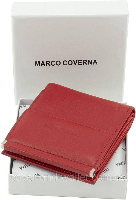 Красный женский кошелек небольшого размера из натуральной кожи Marco Coverna MC 213 Киев - изображение 7