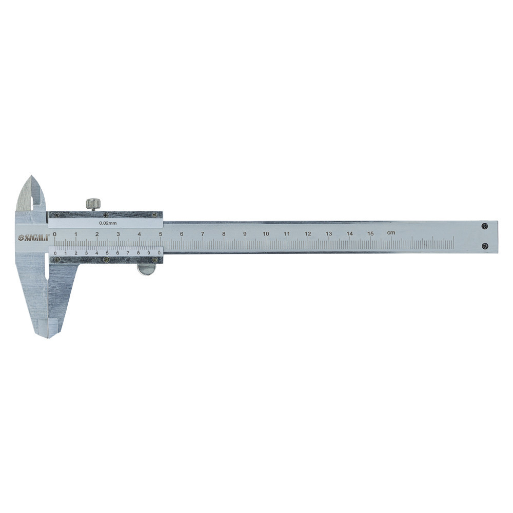 Штангенциркуль механічний 150 мм точність ±0.02 мм (пенал) SIGMA (3922161) Київ - фото 1