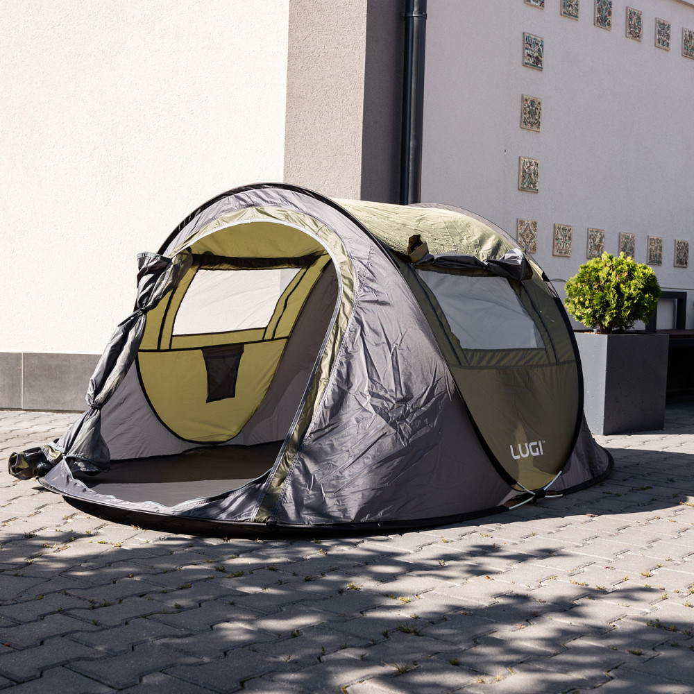 Намет туристичний 245×145×100 (см) кемпінговий для риболовлі 2 х місний Зелений LU-030GR Київ - фото 2