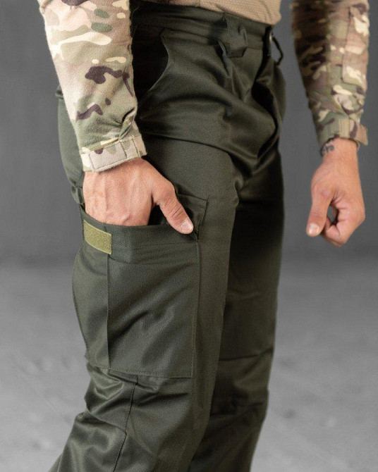 Зимние штаны на флисе олива НП5041 Одесса - изображение 6