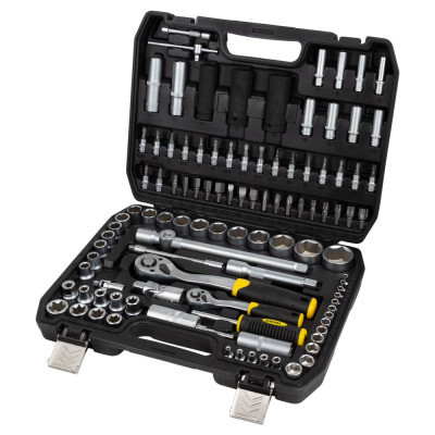 Набор инструментов Sigma насадок торцевых и с1/4" 1/2" 114шт CrV (6003781) Винница - изображение 1