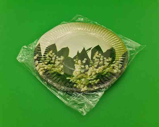 Бумажная тарелка с рисунком  18см