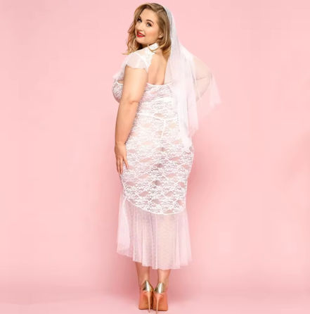 Кружевное белое платье невесты Желанная Jaylee L/XL Sex Aura Киев