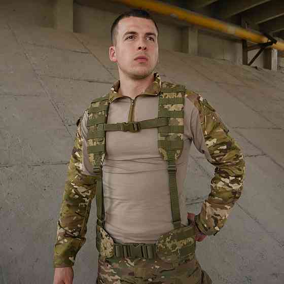 РПС піксель із стрічками молле розвантажувальний пояс рпс матеріал Cordura військовий пояс розгрузка для ЗСУ     WAR Львів