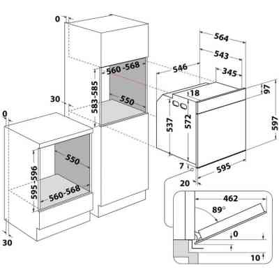 Духовой шкаф Whirlpool WOI5S8CM1SBA Винница