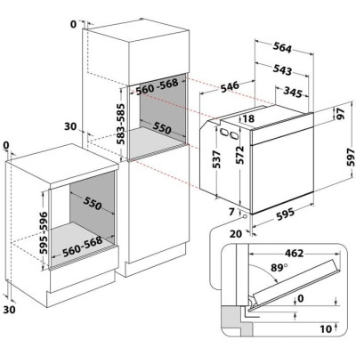 Духовой шкаф Whirlpool WOI5S8CM1SBA Винница - изображение 6