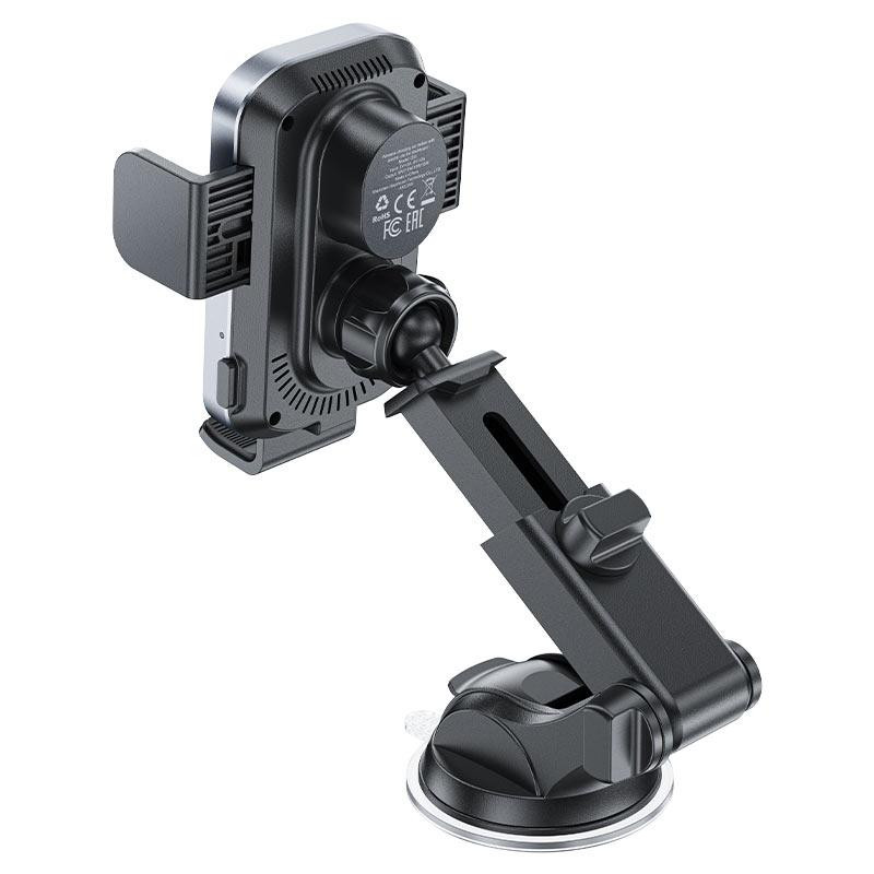 Автомобильный держатель для телефона с БЗП ACEFAST D53 wireless charging car holder with electric clamp for dashboard Black Одесса - изображение 5