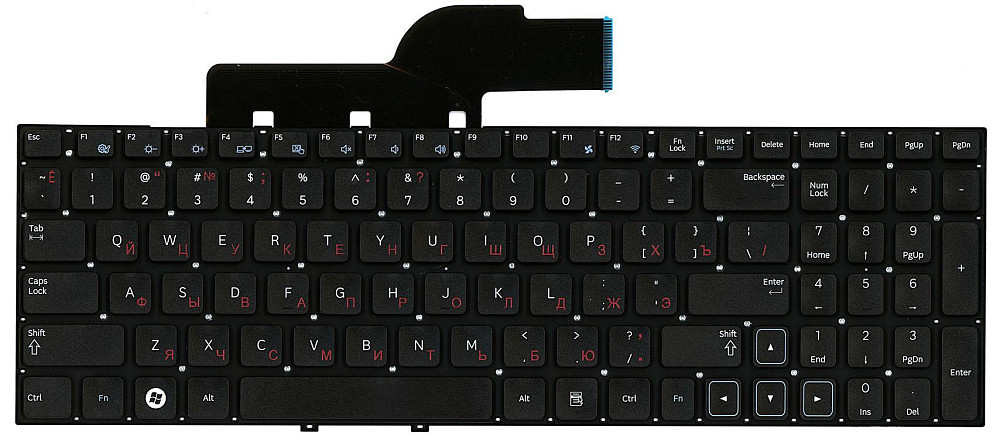 Клавиатура для ноутбука Samsung (300E5A, 300V5A, 305V5A, 305E5) Black, (No Frame), RU Вінниця - фото 2