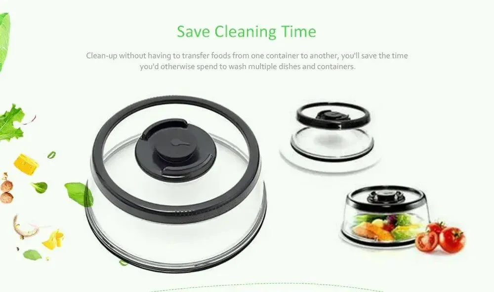 Вакуумная многоразовая крышка для продуктов Stay Fresh Коломия - фото 2