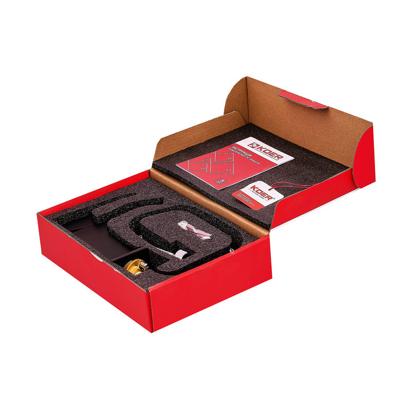 Чёрный смеситель для умывальника Koer KB-12007-05 (модель KR3443) Харьков - изображение 4