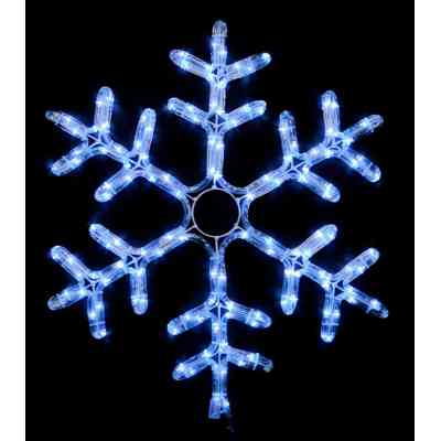 Гірлянда Delux Motif flash Snowflake 55 см білий IP44 EN (90012963) Вінниця