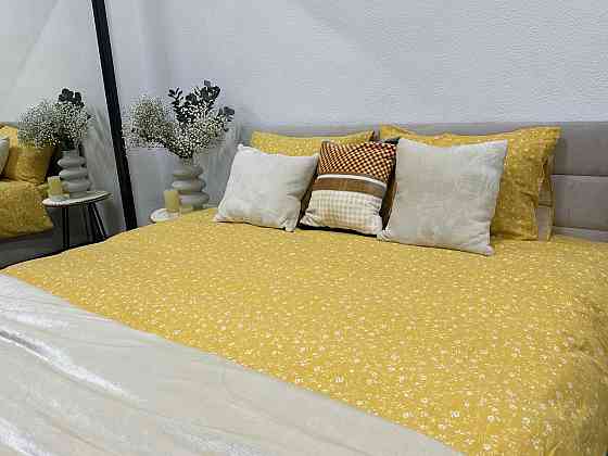 Ecotton Комплект постільної білизни Ecotton полуторний 150х215 см Квітка жовтий (250951) Київ