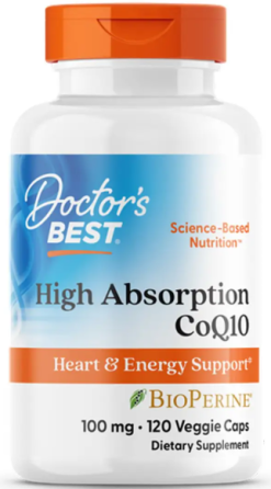 Коензим Q10 з біоперином Doctor's Best CoQ10 with BioPerine 100 мг 120 капс Київ