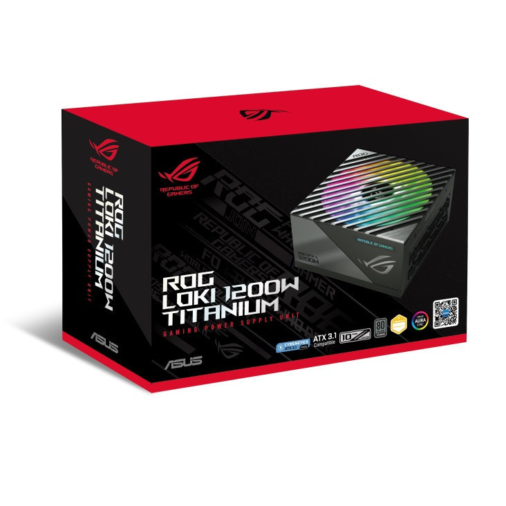 Блок живлення Asus ROG-LOKI-1200T-SFX-L-GAMING PCIE5 1200 W Titanium (90YE00N0-B0NA00) Чорний Харків - фото 5
