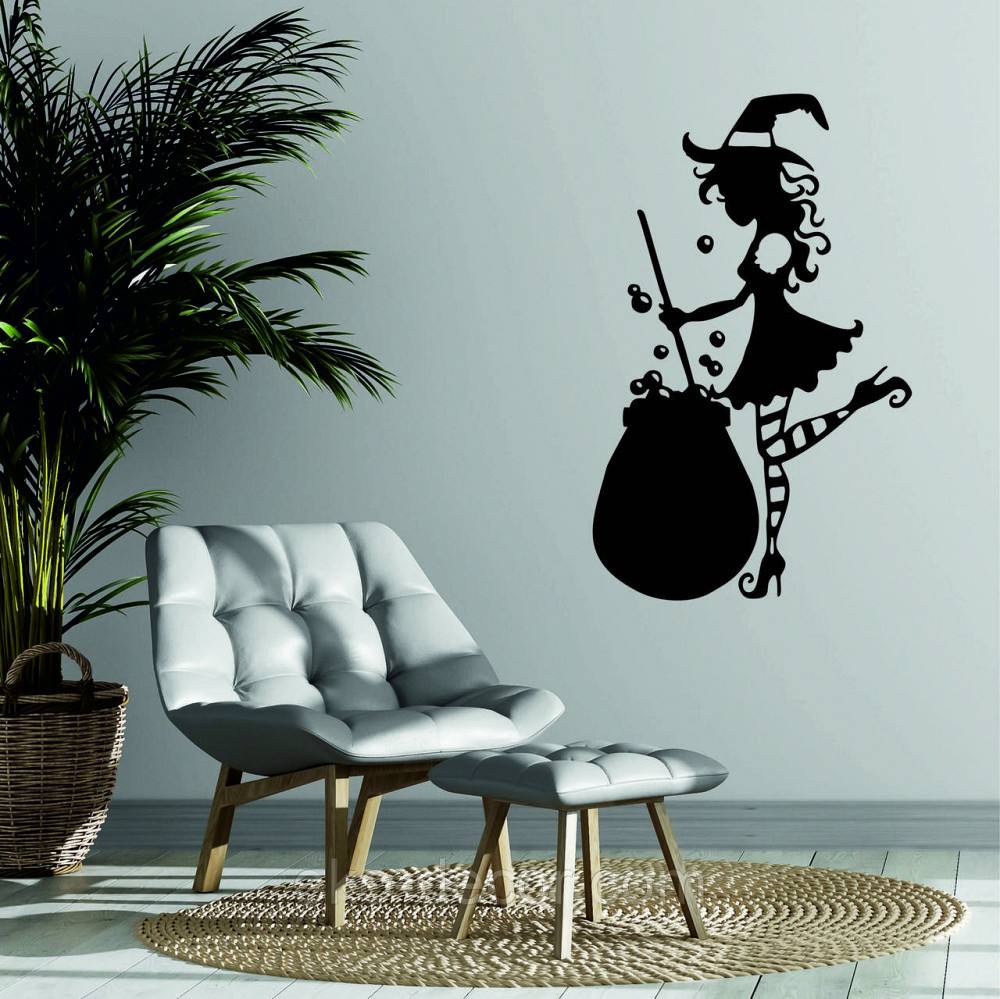 Декоративное настенное 3D Панно «Ведьма», Декор на стену с объемом Киев - изображение 1