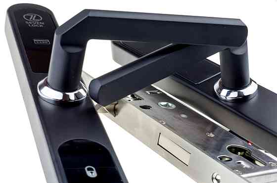 Электронный RFID замок для гостиниц, отелей и хостелов SEVEN LOCK SL-7737S black Киев