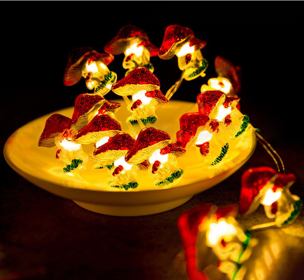 Світлодіодна гірлянда Грибочки 1м 10 ламп для декору, оформлення подарунків та різдвяних інсталяцій Одеса - фото 4