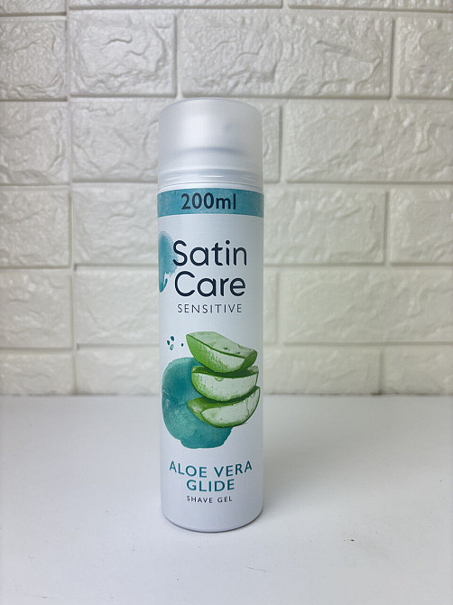 GILLETTE SATIN CARE Гель для гоління Сенситів алоє вера глайд 200 мл Гостомель - изображение 1
