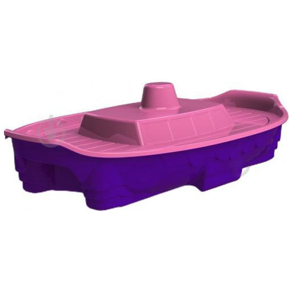 Детская песочница бассейн с крышкой Корабль Doloni пластиковая для детей Киев - изображение 2