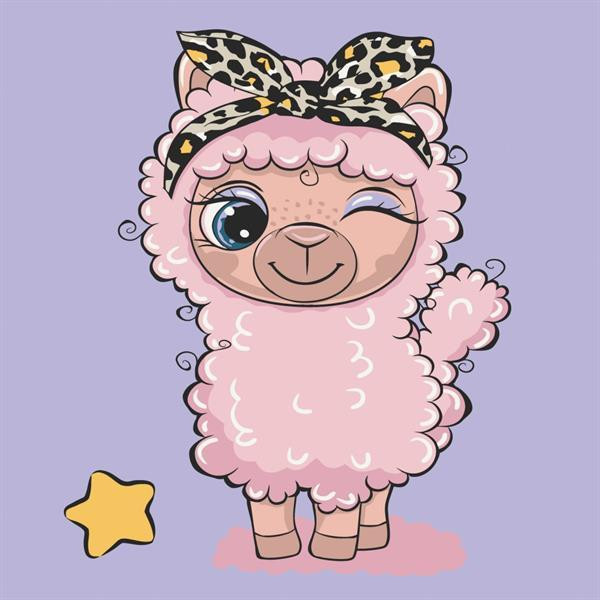 Картина за номерами ArtCraft Лама 30х30 см (15089-AC) Харьков - изображение 1