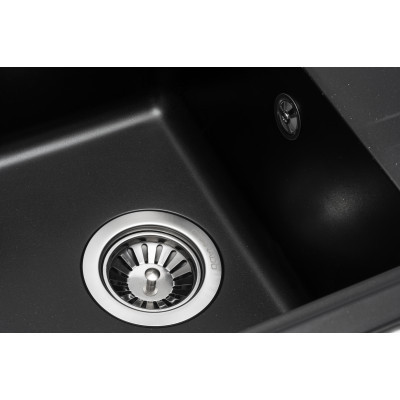 Мойка кухонная GRANADO PALMA black shine (gr2001) Винница - изображение 4