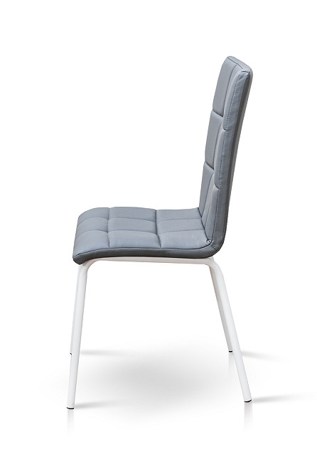 Стілець Аманда білі ноги/(шкірзам сір) Fly 2233--- Київ - фото 2