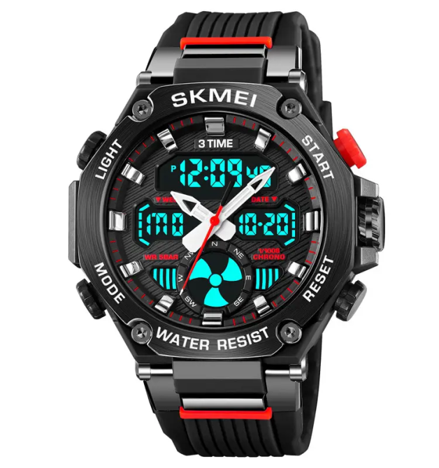 Часы мужские спортивные наручные Skmei 2223 Черный Винница - изображение 3