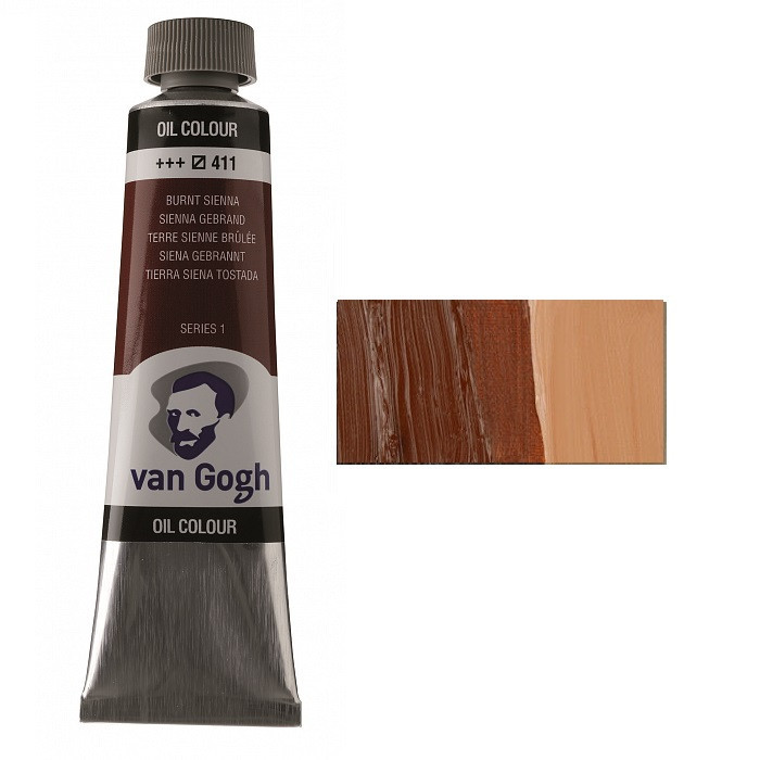Фарба олійна VAN GOGH (411) Сієна палена 40 мл Royal Talens Київ - фото 1