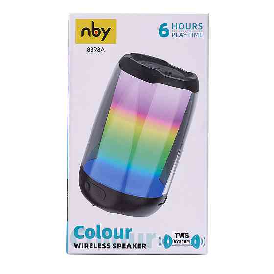 Портативна колонка з підсвіткою Чорна Київ