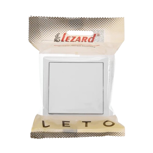 LETO білий Вимикач зовнішній Лезард Житомир