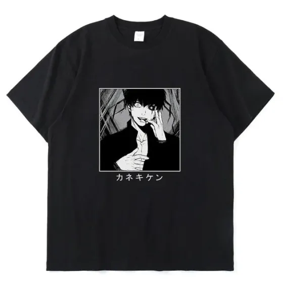 Футболка для хлопчика з аніме принтом Токійський Гуль оверсайз (зріст від 165 до 180) Чорний AnimeT00010m Дніпро