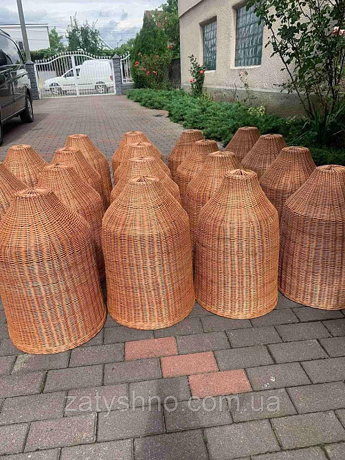 Плетена люстра бра із лози висока Київ - фото 2