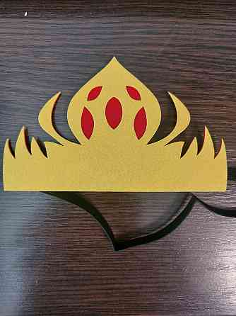 Детская маска Корона 18 на 10 см желтый Киев