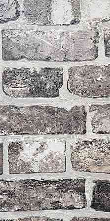 Шпалери вінілові на флізеліні AdaWall Roka 1.06х10 під цеглу структурні сірі чорні беж сріблясті 23104-3 Київ