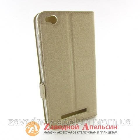 Чохол книжка Xiaomi Redmi 3 4A Smart Case (золотий) Одеса - фото 2
