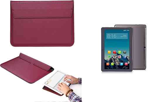 Чохол-конверт VitoCase для Yotopt W109 10.1 IPS Android 7.0, з функцією підставки для планшета Бордовий Київ