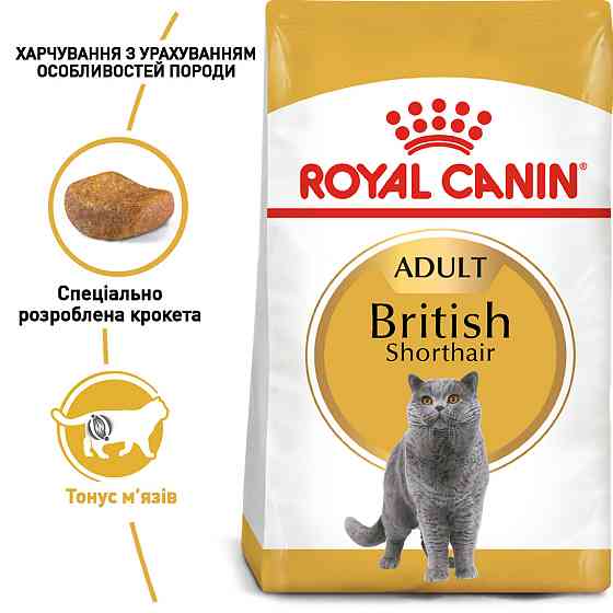 Корм для дорослих котів породи Британська короткошерста ROYAL CANIN BRITISH SHORTHAIR ADULT 0.4 кг Київ